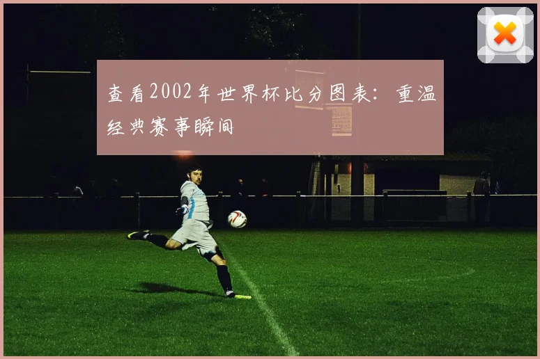 查看2002年世界杯比分图表：重温经典赛事瞬间