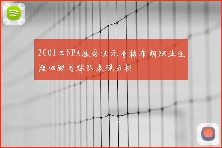 2001年NBA选秀状元夸梅布朗职业生涯回顾与球队表现分析